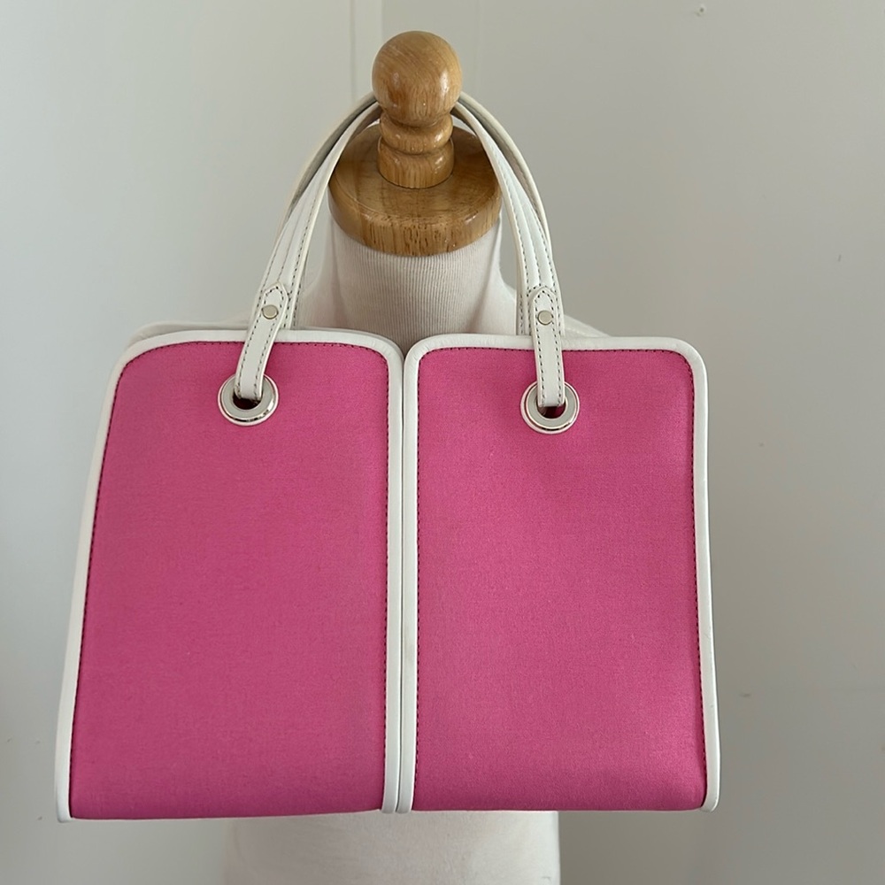 Kate Spade Pink and White Satchel